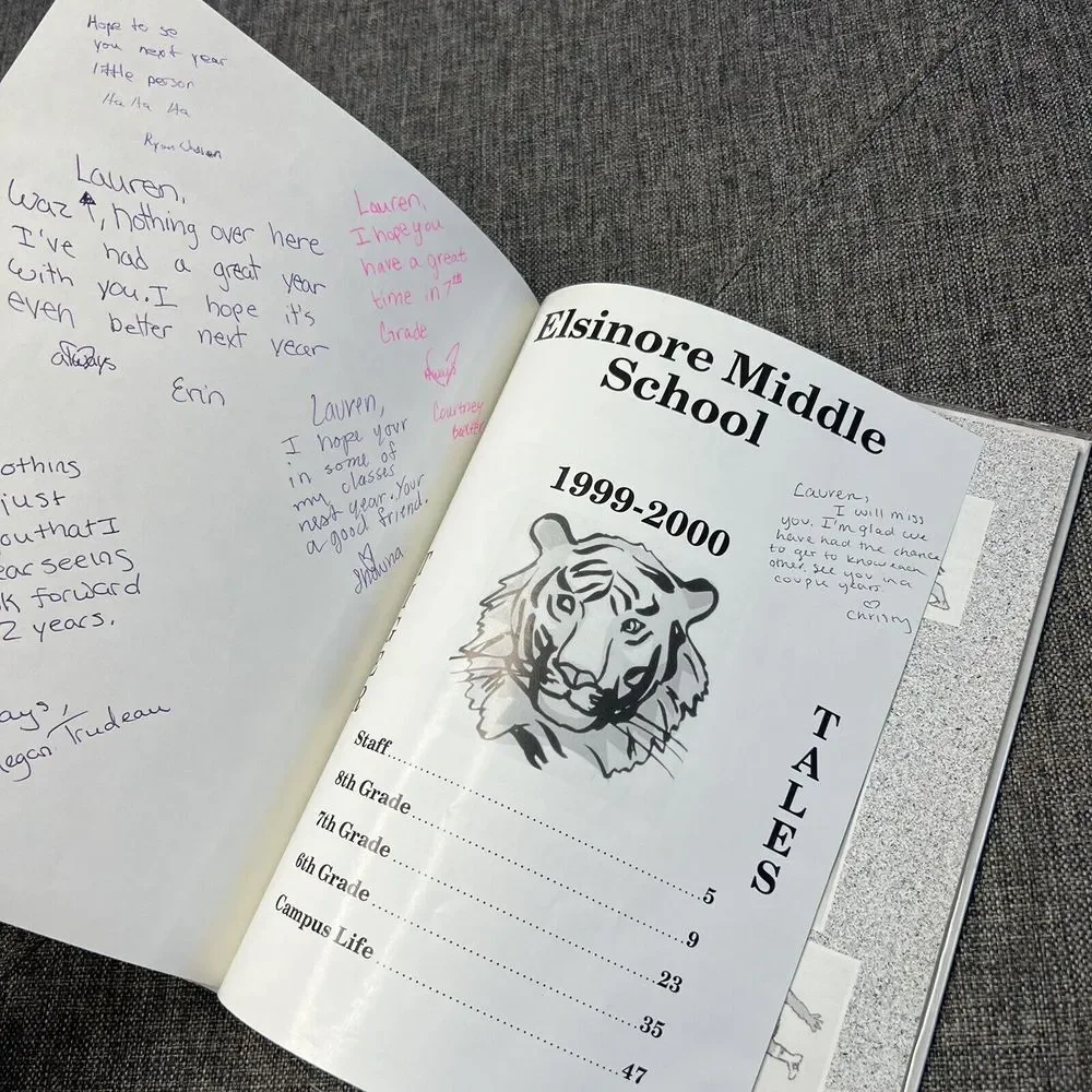 Elsinore Middle School Yearbook 2000‎ Lake Elsinore California Tiger Tales